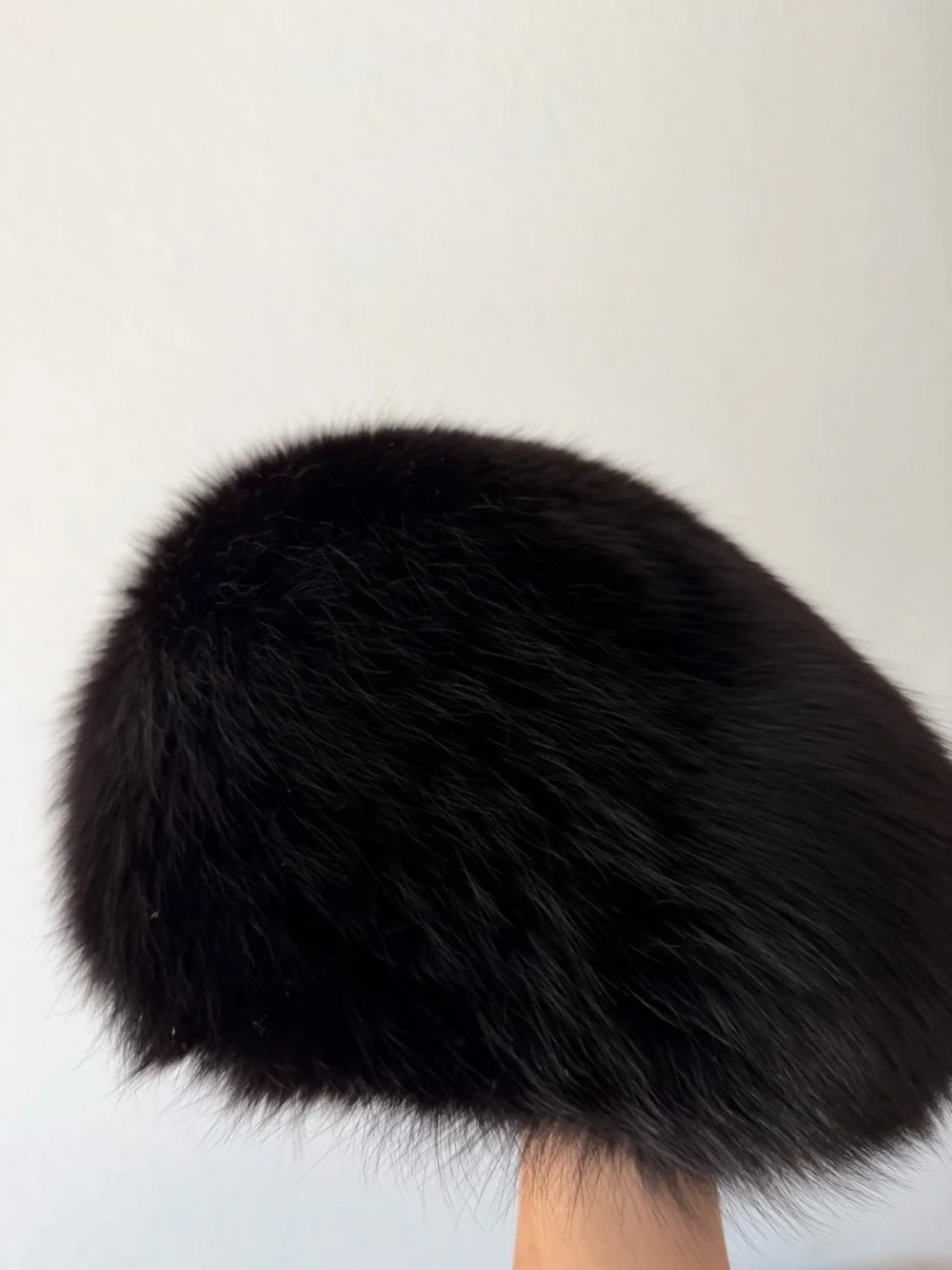 Vintage Black Fur Beret - Picture 7 of 12